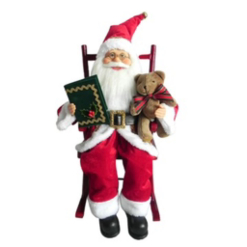 Santa Sitting in Chair 38cm