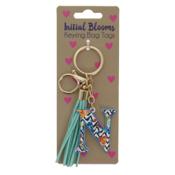 N keyring bag tag