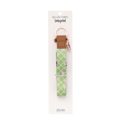 Teacher Green Daisy Fabric Lanyard