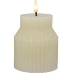 Let's Get Lit Linea LED Sculptural Wax Candle 8.5x10cm Soy Gift Boxed