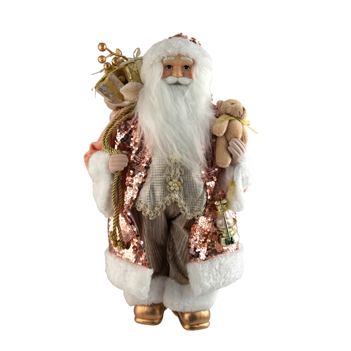 Fabric Santa Pink Champagne 45.7cm