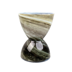 Noir Hourglass Vase Black