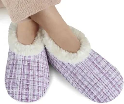 Slumbies Women's Winter Slippers Medium - SPARKLE (White)