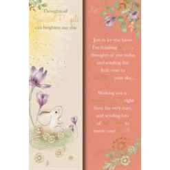 Thoughts Of Special People Can Brighten Our Day Card