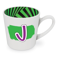 J motif mug male