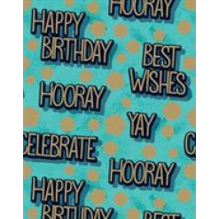 Wrap Kraft Pack Birthday Text