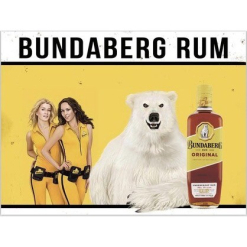 Bundy Embossed Tin Sign