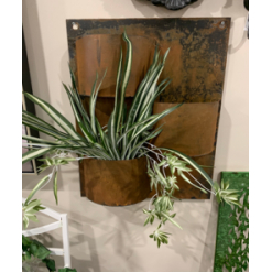 Corten Wall Planter 3 Circle
