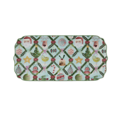 MW Tis The Season Oblong Platter 30.5x15cm Gift Boxed