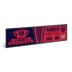 Melbourne Demons AFL Premiers 2021 Bar Runner Premiership Bar Mat