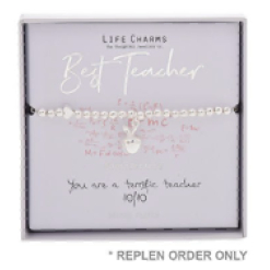 Life Charms Bracelet Best Teacher