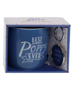 Best Poppy Ever Mug Keyring Set