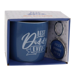 Best Daddy Ever Mug Keyring Set