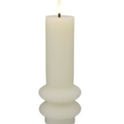 Let's Get Lit Linea LED Sculptural Wax Candle 7.5x18.5cm Soy Gift Boxed