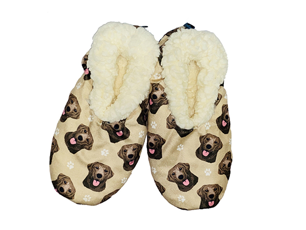 Labrador, Chocolate Comfies Slippers
