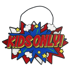 Kids Only 3D Wall Sign / Room Door Sign
