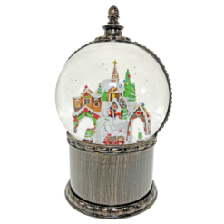 Gingerbread Village Snow Globe