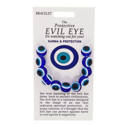 The Protective Evil Eye Blue Resin Bracelet 12MM