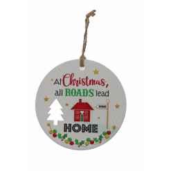 All Roads Leads Xmas Plaque