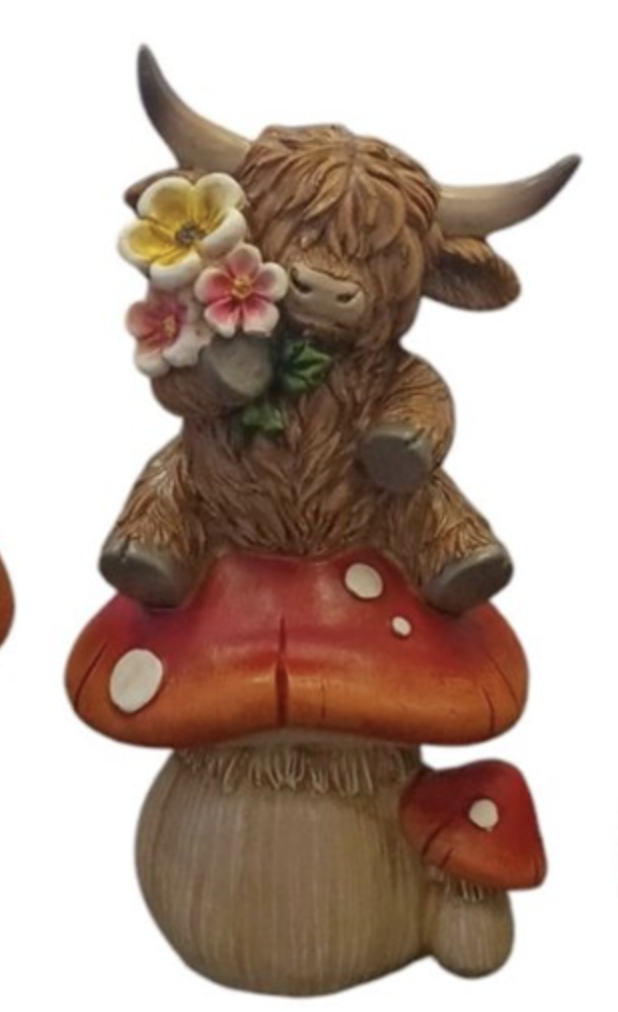 Highland Cow on Mushroom B