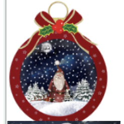 Snowing Christmas Hanging Ball Lamp 2