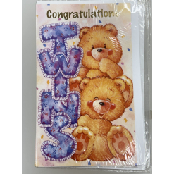 Congratulations Twins Card