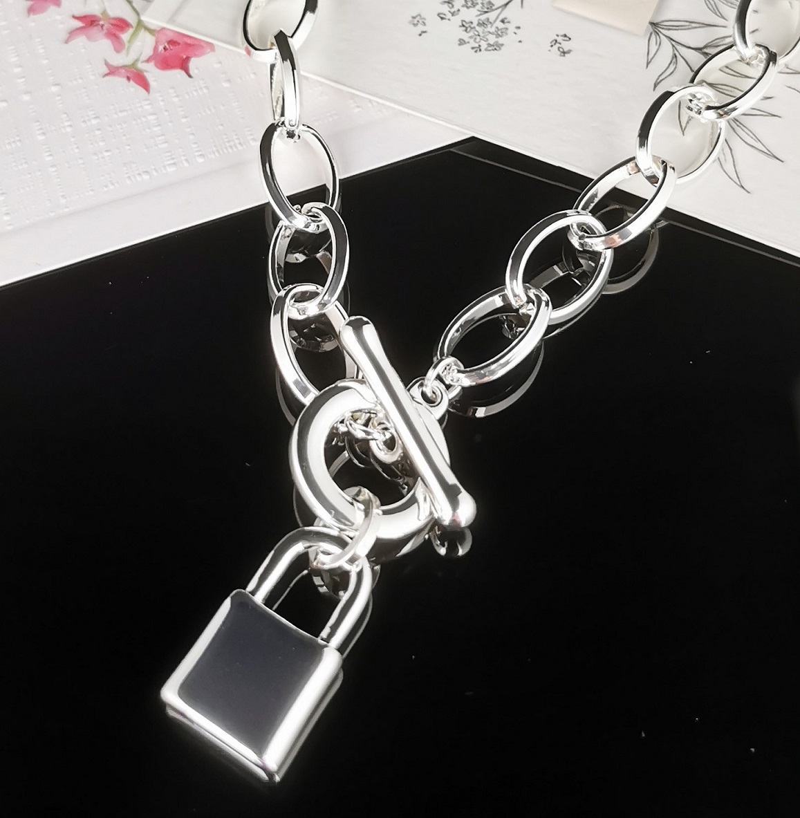 Silver Locket Necklace Fashion Jewellery