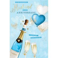 To My Wonderful Husband On Our Anniversary Card