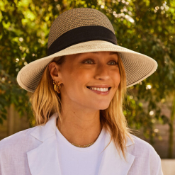 Shirley Bucket Hat - MixedCamel & Ivory RL853