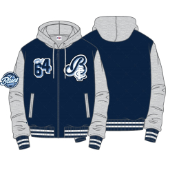 Mens Bomber Jacket W Hood