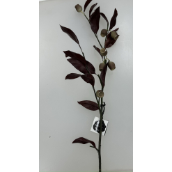 Burgandy Eucalyptus Gum Artificial Stem 94cm