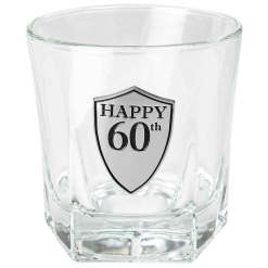 60th Whiskey Glass 210ml