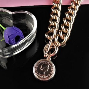 Necklace Chunky Coin Jewellery 50cm - Image 3