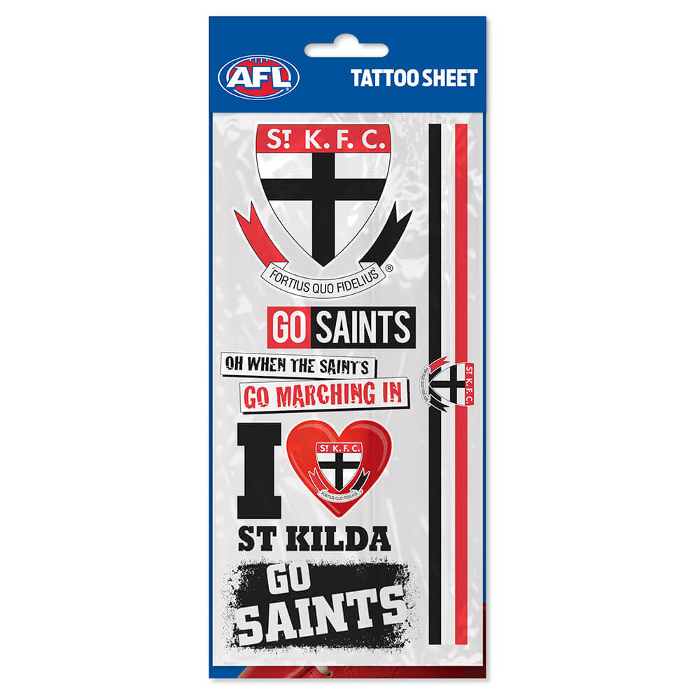 St Kilda Tattoo Sheet