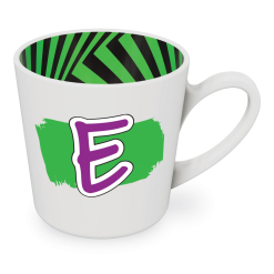 E motif mug male