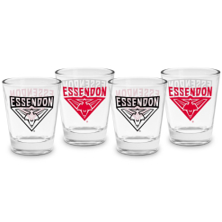 Essendon 4 Pack Shot Glass