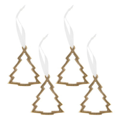 Noelle 4pk Tree Hanging Decoration
