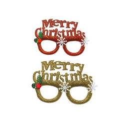 Xmas Glittered Glass's