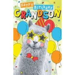Happy Birthday Grandson Card