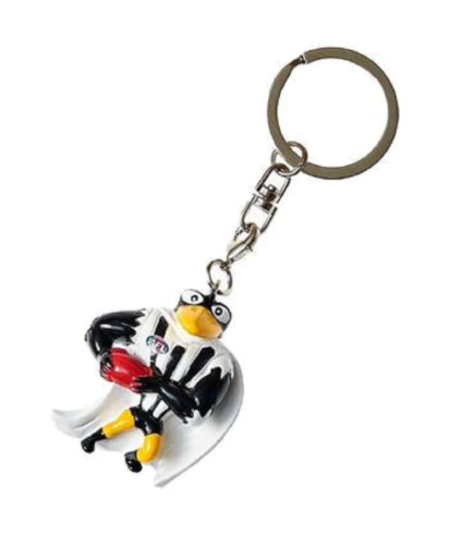 AFL Collingwood Magpies Team Mascot Novelty Keyring