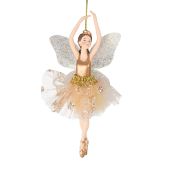 Fabric Resin Fairy Gold Hands Up