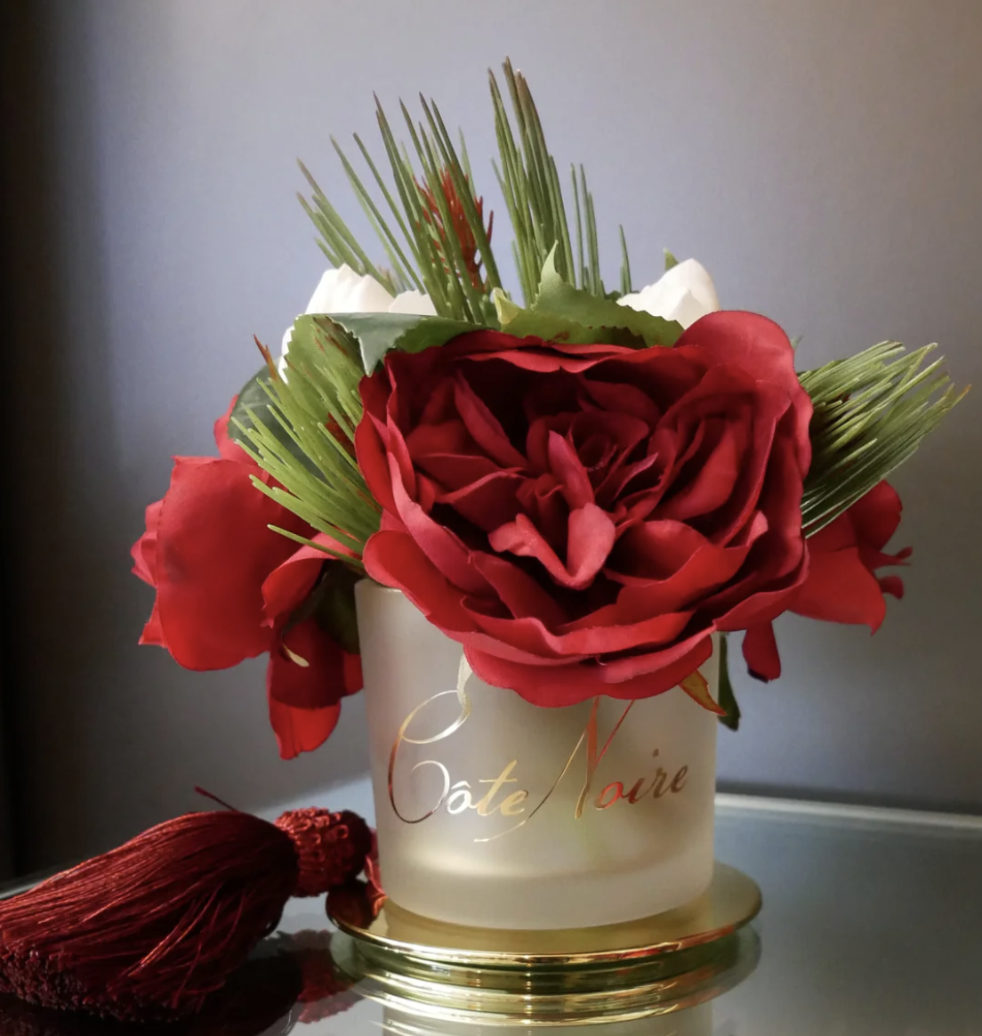 Christmas Flowers Bouquet - Peonies & Rose Bud