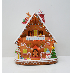 LED Gingerbread House