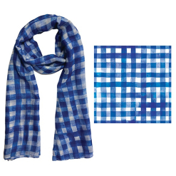 Scarf FM Watercolour Gingham