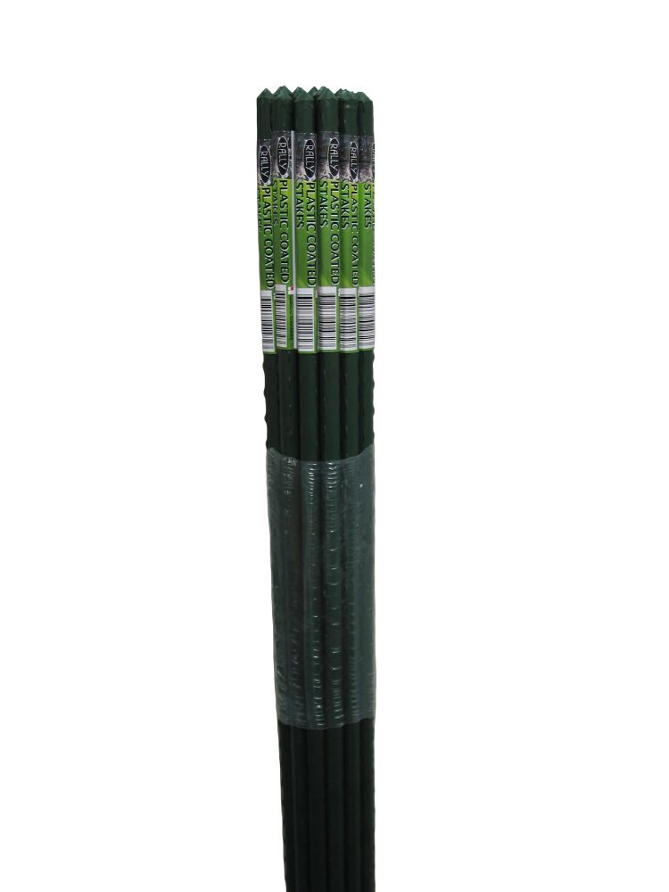 Plastic Coated Steel Stakes Green - 1800mm x 16mm