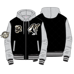 Mens Bomber Jacket W Hood
