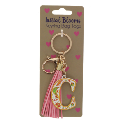 C keyring bag tag