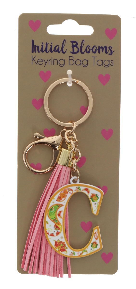 C keyring bag tag