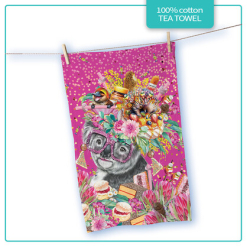 Tea Towel Oz Foodie Koala