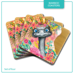 Coasters Happy Emu